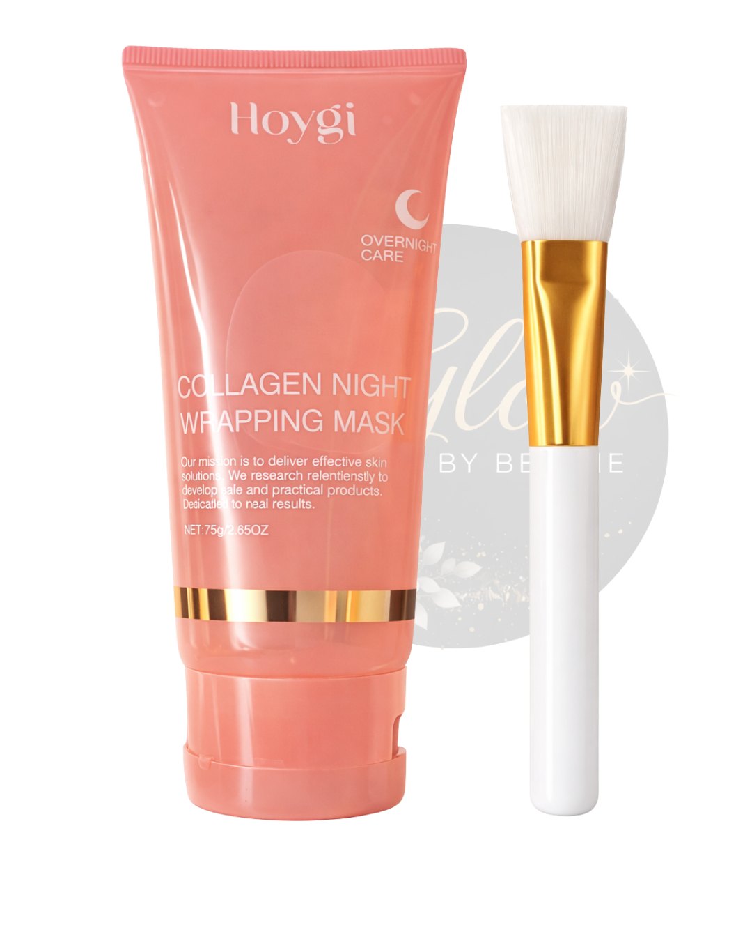 One collagen night wrapping mask with applicator brush