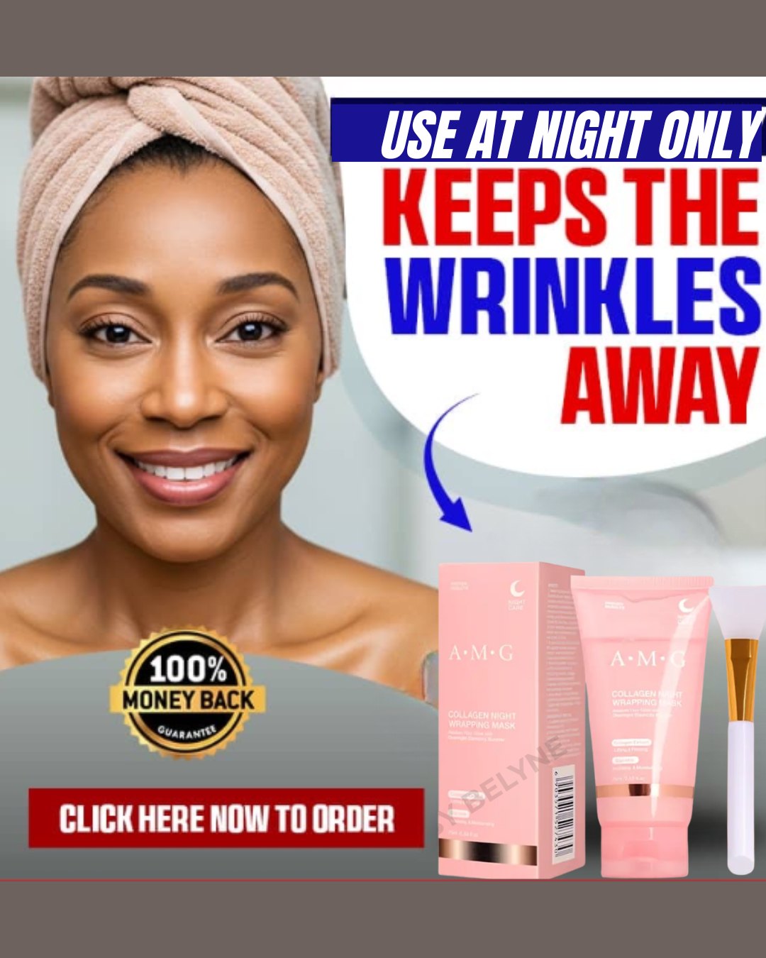 Use at night only, keeps the wrinkles away